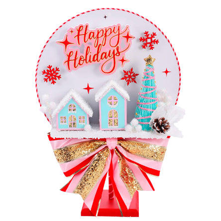 Aldea Navideña Rojo-Menta