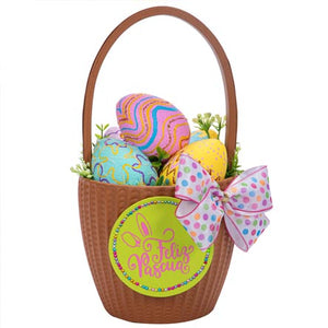 Canasta Con Huevos De Pascua