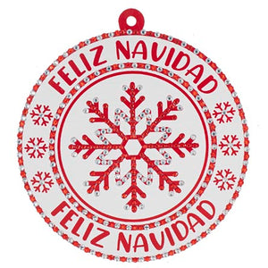 Esfera Para Árbol Feliz Navidad