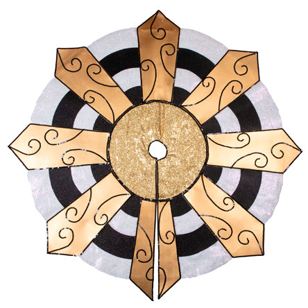 Pie De Arbol Blanco-Negro