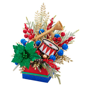 Centro De Mesa Navideño Tambor