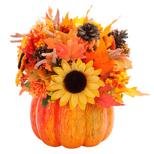 Arreglo Floral Con Calabaza
