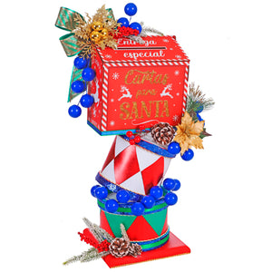 Adorno Buzón Con Tambores Navideños