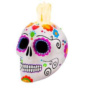 Cráneo Con Flores Y Vela