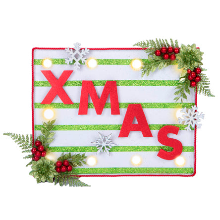 Letrero Navideño Copos