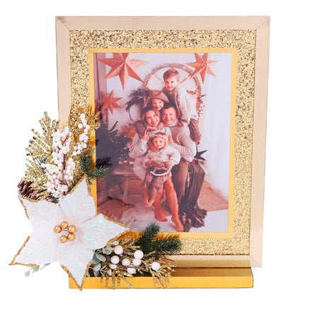 Portarretrato Navideño Oro