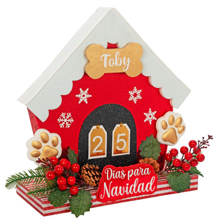 Calendario Navideño Casita Mascota