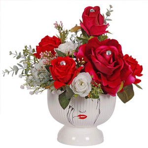 Arreglo Floral Con Rostro