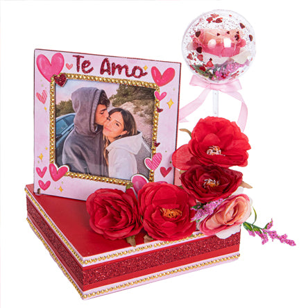 Portarretrato Con Flores