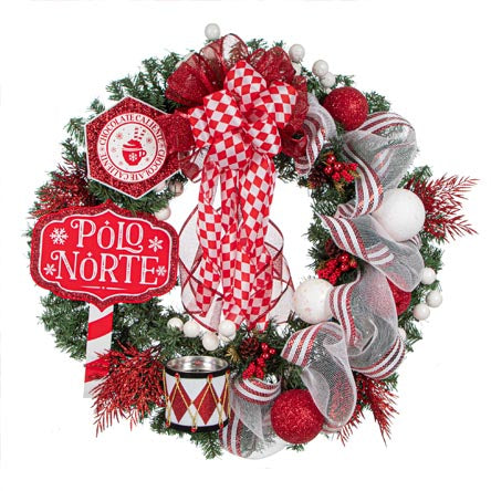 Corona Navideña Cascanueces