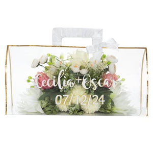 Bolsa Arreglo Boda Verde-Blanco