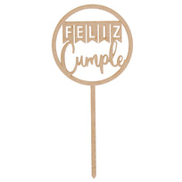 Art.10853 Pick Circ Bande Cumple 26x12cm