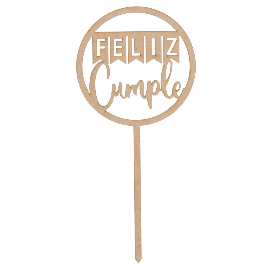 Art.10853 Pick Circ Bande Cumple 26x12cm