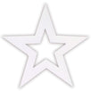 Fantasías Miguel Art.11030 Estrella Calada Grande 25x1.5cm 1pz