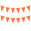 Fantasías Miguel Art.11155 Banderín Triángulo Liso x12 19.5x16cm 2.5m Naranja