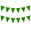 Fantasías Miguel Art.11155 Banderín Triángulo Liso x12 19.5x16cm 2.5m Verde