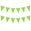 Fantasías Miguel Art.11155 Banderín Triángulo Liso x12 19.5x16cm 2.5m Verde Claro