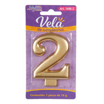 Art.1446 Vela Cumpleaños Número Oro