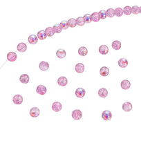 Art.2643 Cuenta de Cristal Craquelada Colores AB