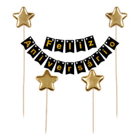 Art.302 Adrn Pastel Band Feliz Anivers