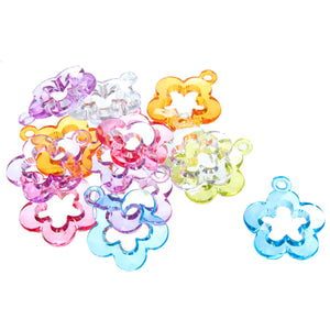 Art.3180 Cuenta Acrílica Flor