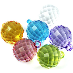 Art.3329 Cuenta Acrílica Esfera Facetada