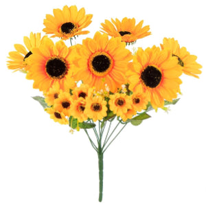 Art.3792 Ramo Fino De Girasoles X10