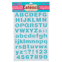 Art.3989 Plantilla Stencil Letras Y Números