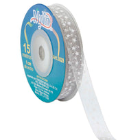 Art.5829 Listón Organza Estrellas Con Puntos