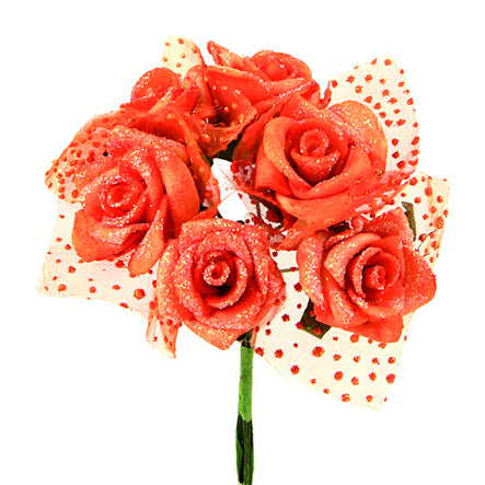 Art.5943 Ramito Flor Fomi/Organza X6 Flores