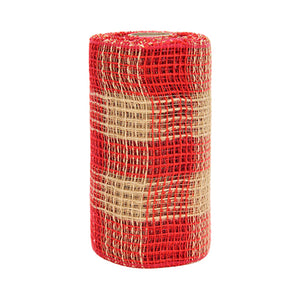 Art.6284 Malla Decorativa Yute /Rojo