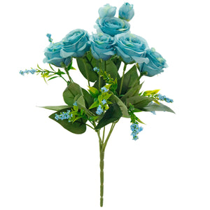 Art.6353 Planta Con Rosas  Fina x6 Flores