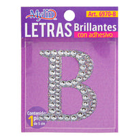 Art.6970 Letra Brillante Con Adhesivo