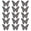 Fantasías Miguel Art.7262 Mariposa De Cartulina 6x8cm 15pz Gris