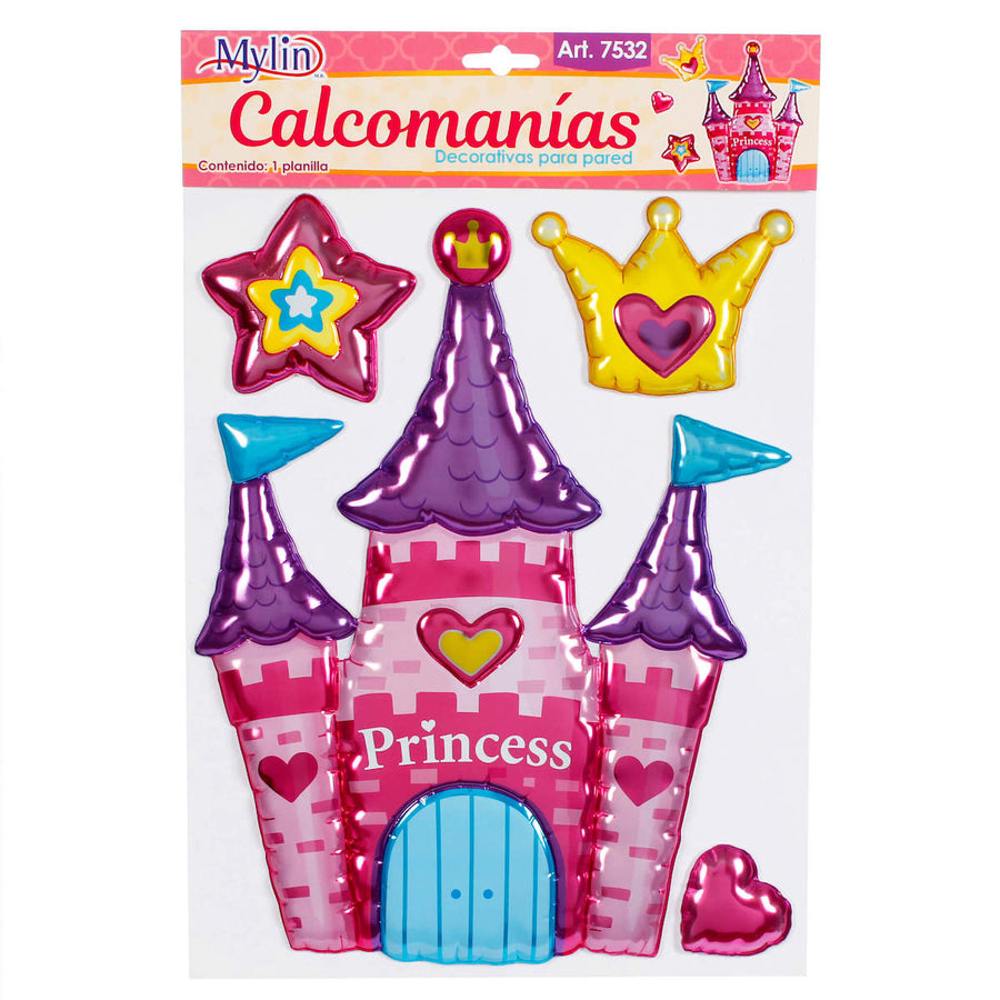 Art.7532 Calcomanía Decorativa Castillo Globo