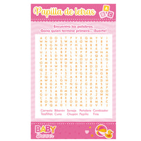 Art.7578 Juego Baby Shower Niña Papilla De Letras