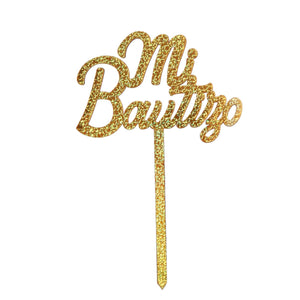 Art.7782 Pick Mi Bautizo Metalizado