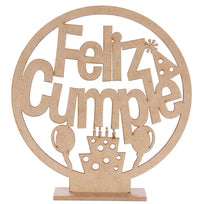 Art.790 Let Circ Feliz Cumpl 21.5x20cm