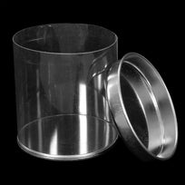 Art.8012 Cilindro Pvc/Metal Transparente 7x6.7cm 1pz