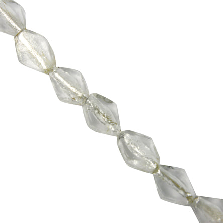 Art.9628 Cuenta Cristal Rombo Metálico