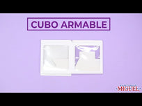 Art.9984 Cubo Armable PVC 21x21cm 1pz