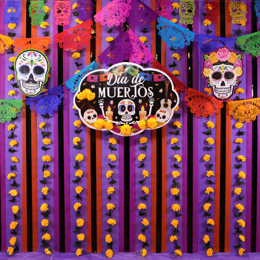 Art.4997 Guía De Papel Abanico Muertos 4m 1pz