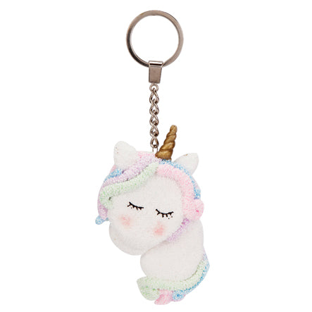 Llavero De Unicornio Con Fomi Moldeable De Burbuja