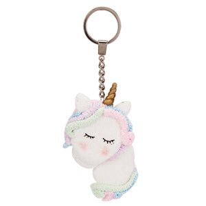 Llavero De Unicornio Con Fomi Moldeable De Burbuja