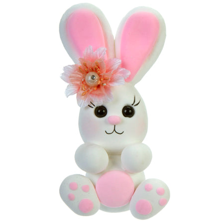 Conejita De Fomi Moldeable Con Flor