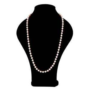 Collar De Perlas Y Rondeles Rosas