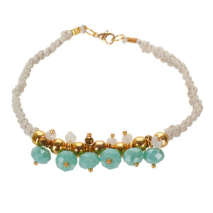 Pulsera Ensartada Con Engarces De Rondel