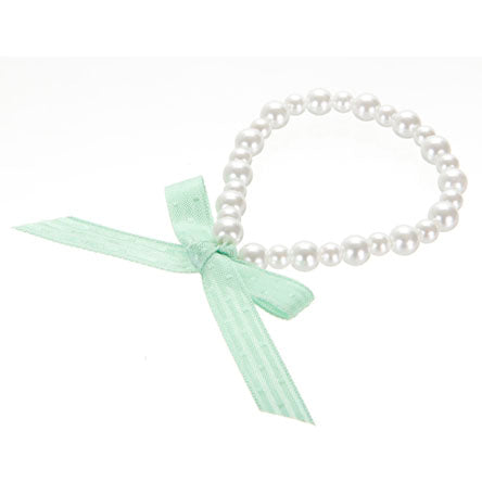 Pulsera De Perlas Con Liostón Menta