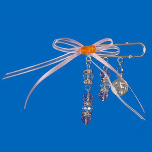 Distintivo Piecitos Rosa - Blanco