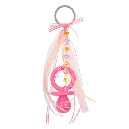 Llavero Con Cuenta Rondel Y Chupón